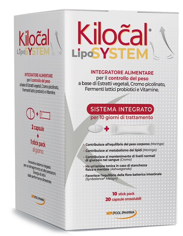 KILOCAL LYPO SYSTEM 20 COMPRESSE + 10 STICK OROSOLUBILI - Farmacia Murachelli Di Putelli dr. Giovanni