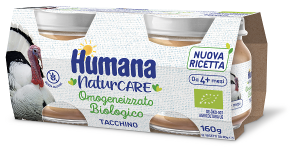 HUMANA OMOGENEIZZATO TACCHINO BIO 2 VASETTI DA 80 G - Farmacia Murachelli Di Putelli dr. Giovanni