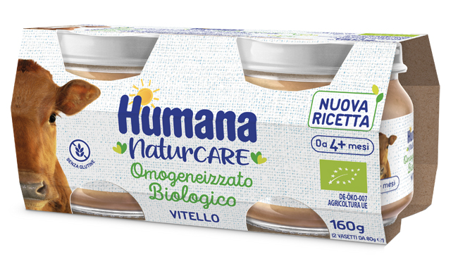 HUMANA OMOGENEIZZATO VITELLO BIOLOGICO 2 PEZZI 80 G - Farmacia Murachelli Di Putelli dr. Giovanni
