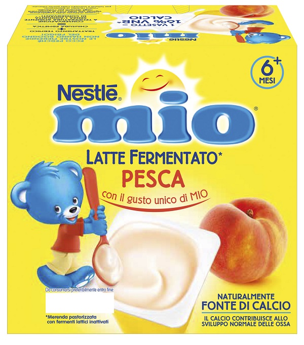 MIO MERENDA LATTE FERMENTATO PESCA 4X100 G - Farmacia Murachelli Di Putelli dr. Giovanni