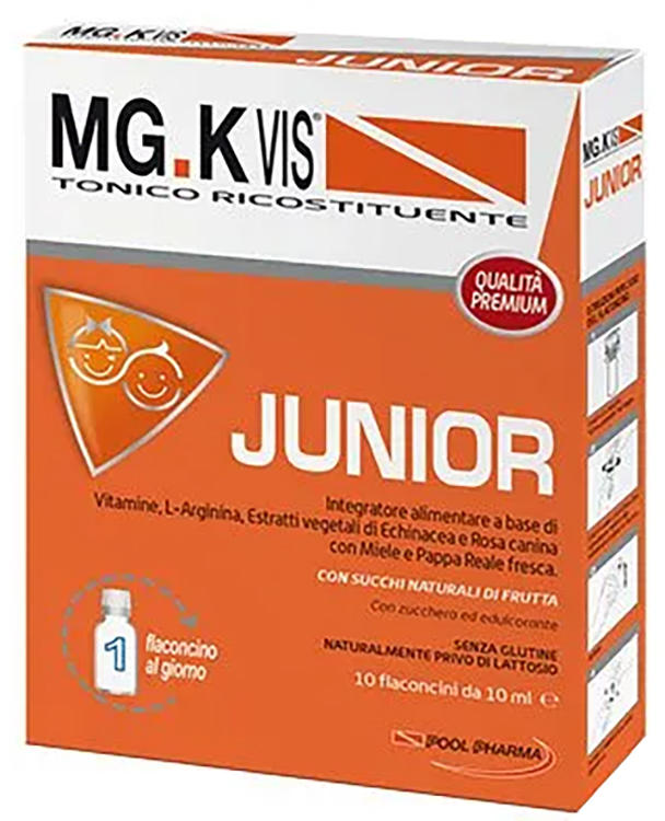 MGK VIS TONICO RICOSTITUENTE JUNIOR 10 FLACONCINI DA 10 ML - Farmacia Murachelli Di Putelli dr. Giovanni
