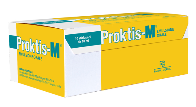 PROKTIS-M EMULSIONE ORALE 10 STICK DA 10 ML - Farmacia Murachelli Di Putelli dr. Giovanni