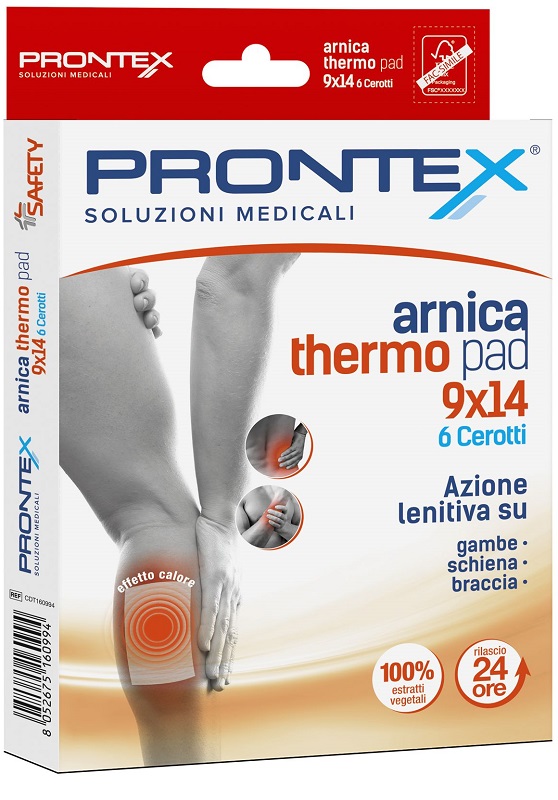 CEROTTO PRONTEX ARNICA THERO PAD 9 X 14 6 PEZZI - Farmacia Murachelli Di Putelli dr. Giovanni