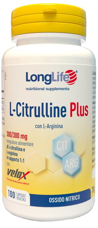 LONGLIFE L-CITRULLINE PLUS 100 CAPSULE VEGETALI - Farmacia Murachelli Di Putelli dr. Giovanni