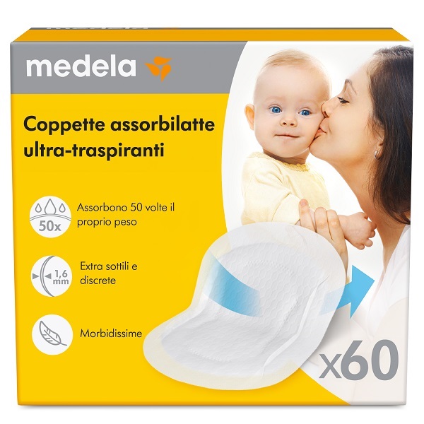 COPPETTE ASSORBILATTE ULTRA-TRASPIRANTI 60 PEZZI - Farmacia Murachelli Di Putelli dr. Giovanni
