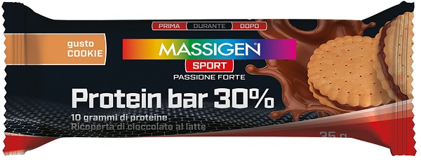 MASSIGEN SPORT PROTEIN BARRETTA 30% COOKIES 50 G - Farmacia Murachelli Di Putelli dr. Giovanni