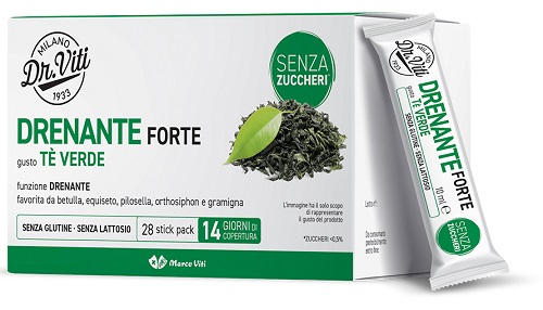 DR VITI DRENANTE FORTE TE VERDE 28 STICK PACK SENZA ZUCCHERI - Farmacia Murachelli Di Putelli dr. Giovanni