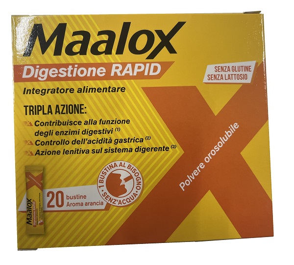 MAALOX DIGESTIONE RAPID 20 BUSTINE DA 2 G - Farmacia Murachelli Di Putelli dr. Giovanni