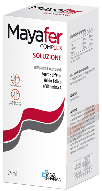 MAYAFER COMPLEX SOLUZIONE 75 ML SENZA GLUTINE NATURALMENTE PRIVO DI LATTOSIO - Farmacia Murachelli Di Putelli dr. Giovanni