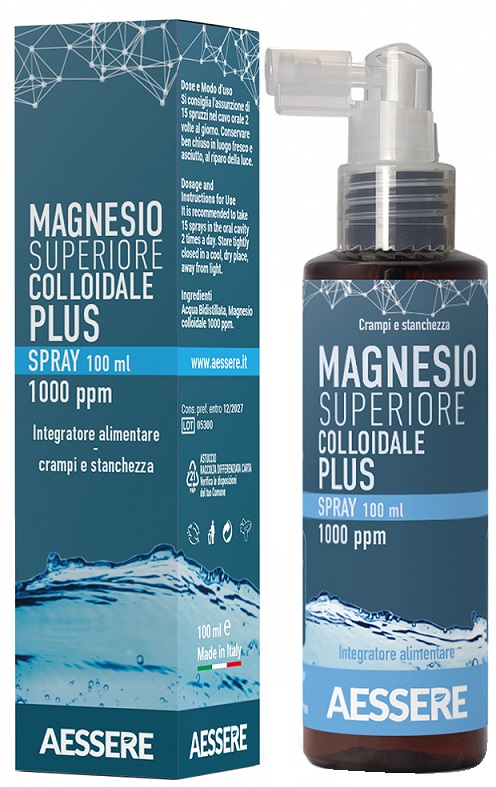 MAGNESIO SUPERIORE COLLOIDALE PLUS SPRAY 1000 PPM 100 ML - Farmacia Murachelli Di Putelli dr. Giovanni