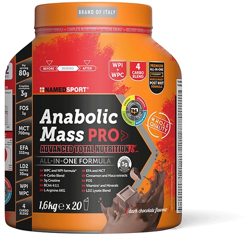 ANABOLIC MASS PRO DARK CHOCOLATE 1600 G - Farmacia Murachelli Di Putelli dr. Giovanni