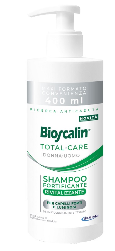 BIOSCALIN TOTAL CARE SHAMPOO FORTIFICANTE RIVITALIZZANTE 400 ML - Farmacia Murachelli Di Putelli dr. Giovanni