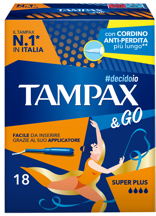 TAMPAX &GO SUPER PLUS 18 PEZZI - Farmacia Murachelli Di Putelli dr. Giovanni