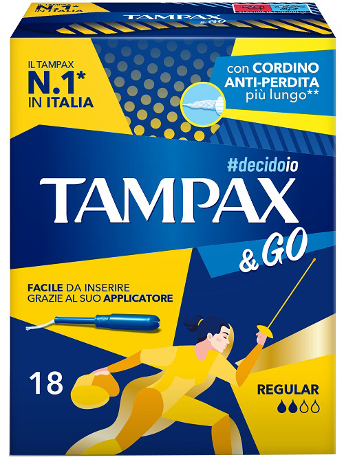 TAMPAX &GO REGULAR 18 PEZZI - Farmacia Murachelli Di Putelli dr. Giovanni