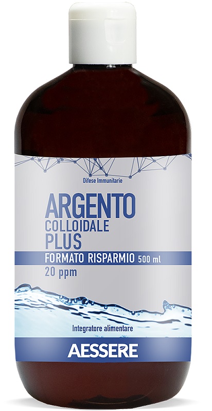 ARGENTO COLLOIDALE PLUS 20PPM 500 ML FORMATO RISPARMIO - Farmacia Murachelli Di Putelli dr. Giovanni