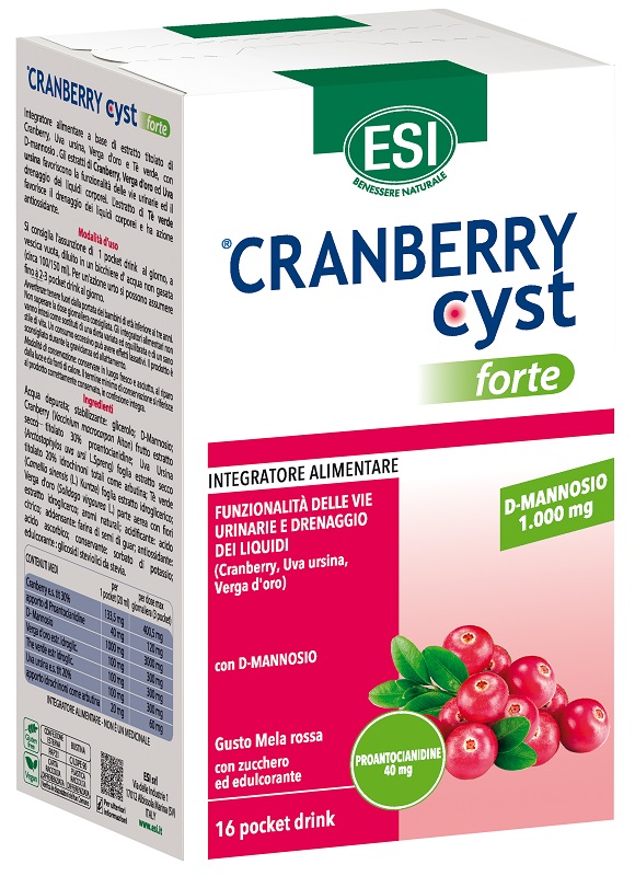 ESI CRANBERRY CYST FORTE 16 POCKET DRINK - Farmacia Murachelli Di Putelli dr. Giovanni