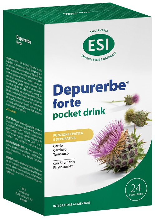 ESI DEPURERBE FORTE POCKET DRINK 24 PEZZI 20 ML - Farmacia Murachelli Di Putelli dr. Giovanni