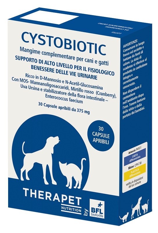 CYSTOBIOTIC THERAPET 30 CAPSULE - Farmacia Murachelli Di Putelli dr. Giovanni