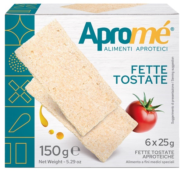 APROME' FETTE TOSTATE 6 PORZIONI DA 25 G - Farmacia Murachelli Di Putelli dr. Giovanni