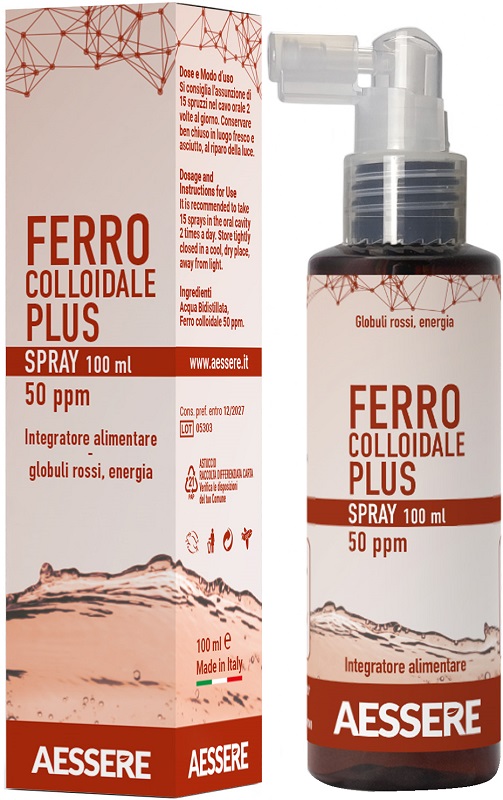 FERRO COLLOIDALE PLUS 50PPM SPRAY 100 ML - Farmacia Murachelli Di Putelli dr. Giovanni