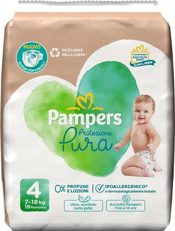 PAMPERS PROTEZIONE PURA MAXI PANNOLINI 19 PEZZI - Farmacia Murachelli Di Putelli dr. Giovanni
