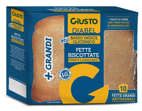 GIUSTO DIABEL FETTE BISCOTTATE 150 G NUOVA RICETTA - Farmacia Murachelli Di Putelli dr. Giovanni