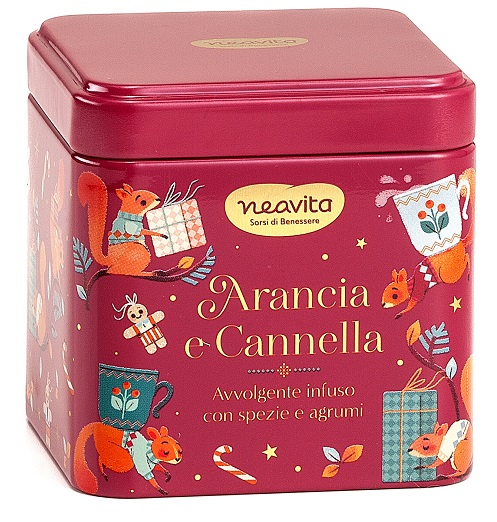NEAVITA INFUSO ARANCIA E CANNELLA FILTROSCRIGNO IN BARATTOLINO ROSSO DI NATALE 5 FILTRI DA 3,5 G - Farmacia Murachelli Di Putelli dr. Giovanni