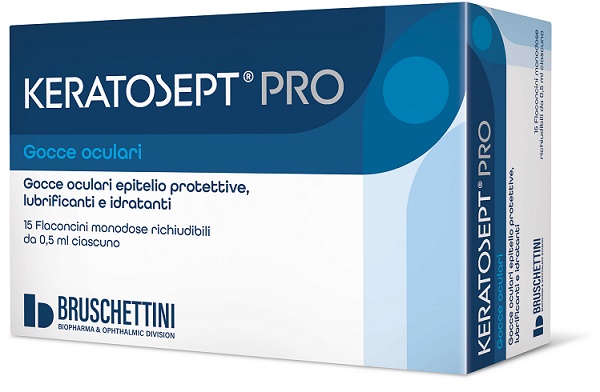 GOCCE OCULARI KERATOSEPT PRO 15 FLACONCINI MONODOSE RICHIUDIBILI DA 0,5 ML - Farmacia Murachelli Di Putelli dr. Giovanni