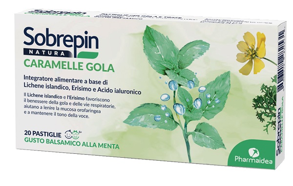 SOBREPIN NATURA CARAMELLE GOLA 20 PASTIGLIE - Farmacia Murachelli Di Putelli dr. Giovanni