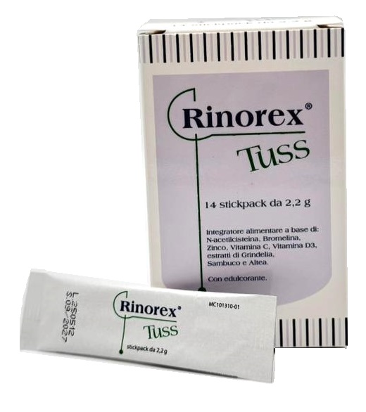 RINOREX TUSS 14 STICKPACK DA 2,2 G - Farmacia Murachelli Di Putelli dr. Giovanni