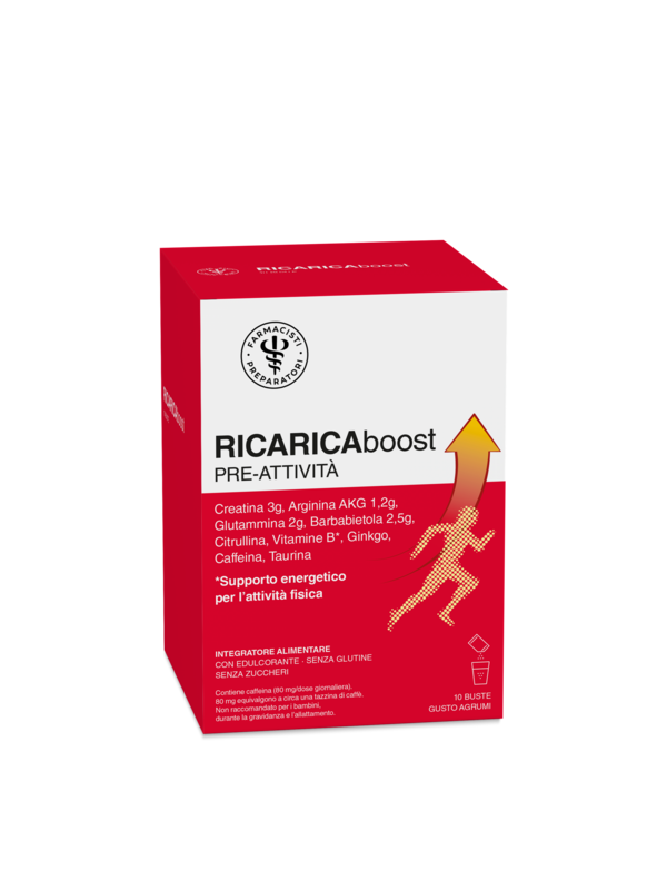 LFP RICARICA BOOST PRE-ATTIVITA' 10 BUSTE DA 20 G GUSTO AGRUMI CON EDULCORANTE SENZA ZUCCHERI SENZA GLUTINE - Farmacia Murachelli Di Putelli dr. Giovanni