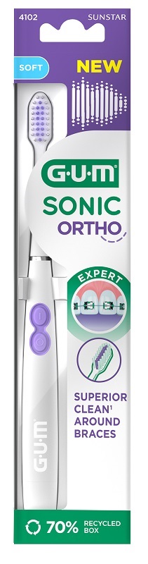 GUM SONIC ORTHO BATTERY TOOTHBRUSH - Farmacia Murachelli Di Putelli dr. Giovanni