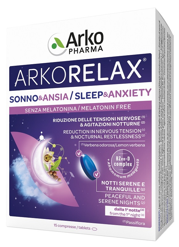 ARKORELAX SONNO&ANSIA 15 COMPRESSE - Farmacia Murachelli Di Putelli dr. Giovanni