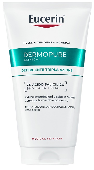 EUCERIN DERMOPURE CLINICAL DETERGENTE TRIPLA AZIONE 150 ML - Farmacia Murachelli Di Putelli dr. Giovanni