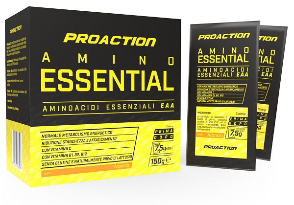 PROACTION PRO AMINO ESSENTIAL 20 BUSTINE DA 7,5 G - Farmacia Murachelli Di Putelli dr. Giovanni