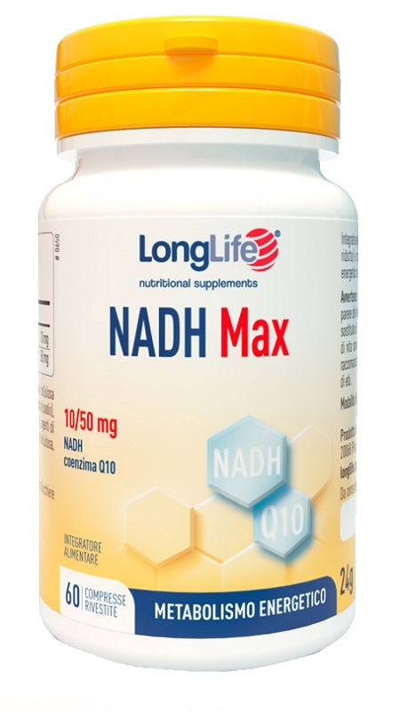 LONGLIFE NADH MAX 60 COMPRESSE RIVESTITE - Farmacia Murachelli Di Putelli dr. Giovanni