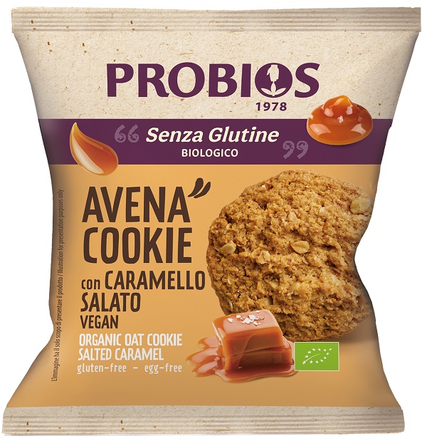PROBIOS AVENA COOKIE CARAMELLO SALATO 40 G - Farmacia Murachelli Di Putelli dr. Giovanni