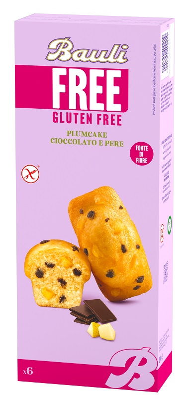 BAULI FREE PLUMCAKE CIOCCOLATO E PERE 6 PEZZI DA 35 G - Farmacia Murachelli Di Putelli dr. Giovanni