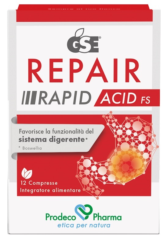 GSE REPAIR RAPID ACID FS 12 COMPRESSE - Farmacia Murachelli Di Putelli dr. Giovanni