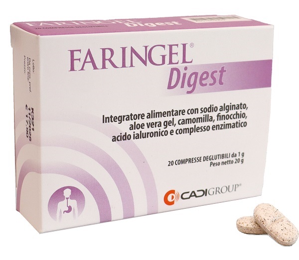 FARINGEL DIGEST 20 COMPRESSE DEGLUTIBILI - Farmacia Murachelli Di Putelli dr. Giovanni