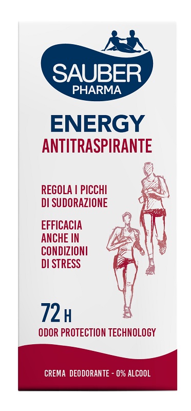 SAUBER DEO 72H ENERGY ANTITRASPIRANTE CREMA 35 ML - Farmacia Murachelli Di Putelli dr. Giovanni