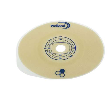 PLACCA PIANA RITAGLIABILE AURUM2 URO PER UROSTOMIA DIAMETRO 13-50 MM FLANGIA 55 MM 5 PEZZI - Farmacia Murachelli Di Putelli dr. Giovanni