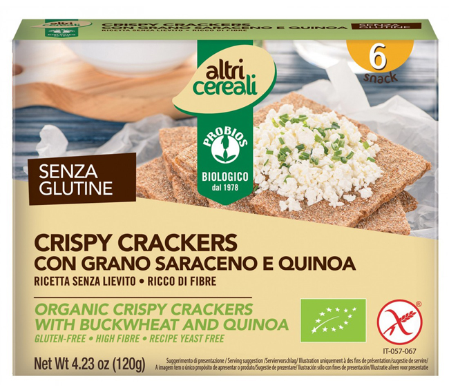 ALTRICEREALI CRISPY GRANO SARACENO SENZA LIEVITO 180 G - Farmacia Murachelli Di Putelli dr. Giovanni