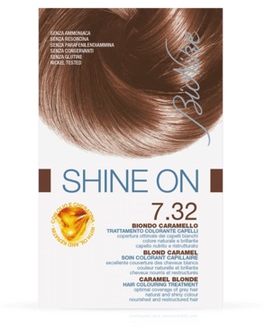 BIONIKE SHINE ON TRATTAMENTO COLORANTE CAPELLI BIONDO CARAMELLO 7.32 - Farmacia Murachelli Di Putelli dr. Giovanni