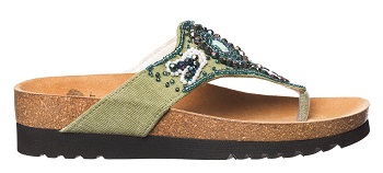 TAILA CANVAS + BEADS WOMENS GREEN 38 - Farmacia Murachelli Di Putelli dr. Giovanni