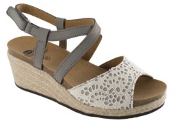 PAULINE NUBUCK + MACRAME' WOMENS GREY 39 - Farmacia Murachelli Di Putelli dr. Giovanni
