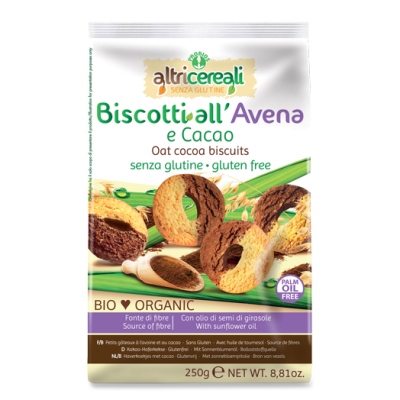 ALTRICEREALI BISCOTTI ALL' AVENA E CACAO 250 G - Farmacia Murachelli Di Putelli dr. Giovanni