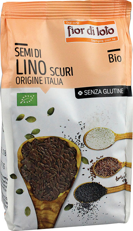 SEMI DI LINO SCURI ITALIA SENZA GLUTINE BIO 400 G - Farmacia Murachelli Di Putelli dr. Giovanni