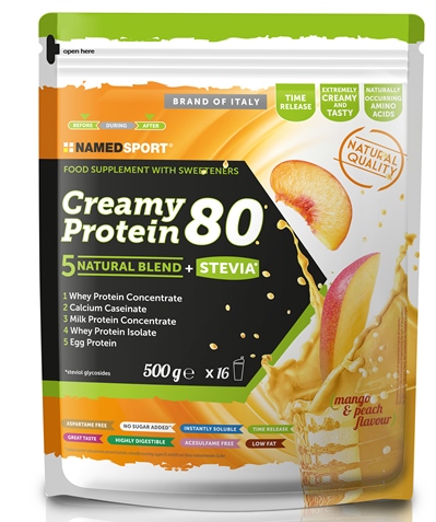 CREAMY PROTEIN MANGO PEACH 500 G - Farmacia Murachelli Di Putelli dr. Giovanni