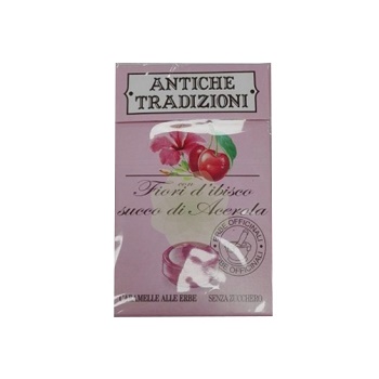 ANTICHE TRADIZIONI CARAMELLE SENZA ZUCCHERO FIORI D'IBISCO ESUCCO ACEROLA - Farmacia Murachelli Di Putelli dr. Giovanni